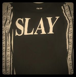 ON FIRE shirt/long sleeve thin sweater